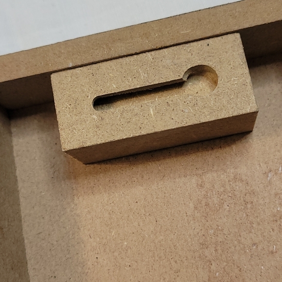 NEW Plaid & Leather "A" Wood Block Home Decor - Picture 8 of 17